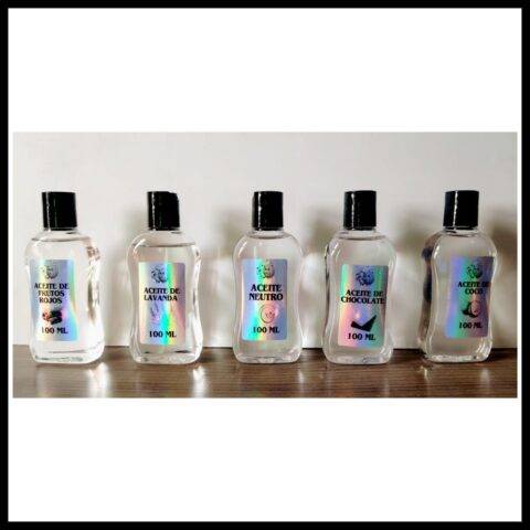 Set de 5 Aceite para Masajes de 100 ml