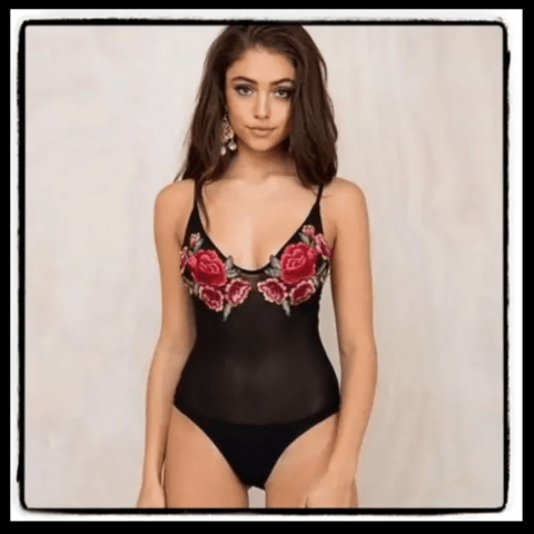 Body Blanco Con Flores