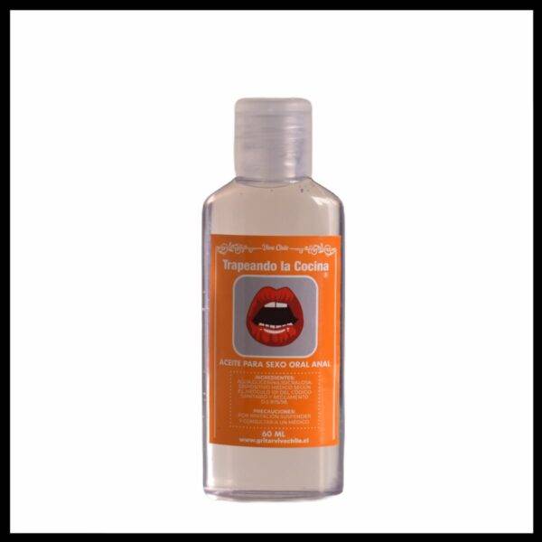 Aceite Para Sexo Oral Anal “Trapeando La Cocina” Sabor Chocolate 60 ml.